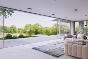 Aluminium schuifpui minimalistisch