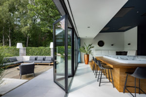Aluminium vouwwand poolhouse Valkenswaard