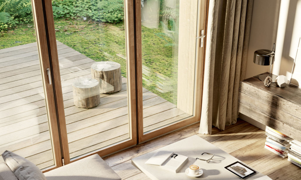 Solarlux Woodline Houten hefschuifpui