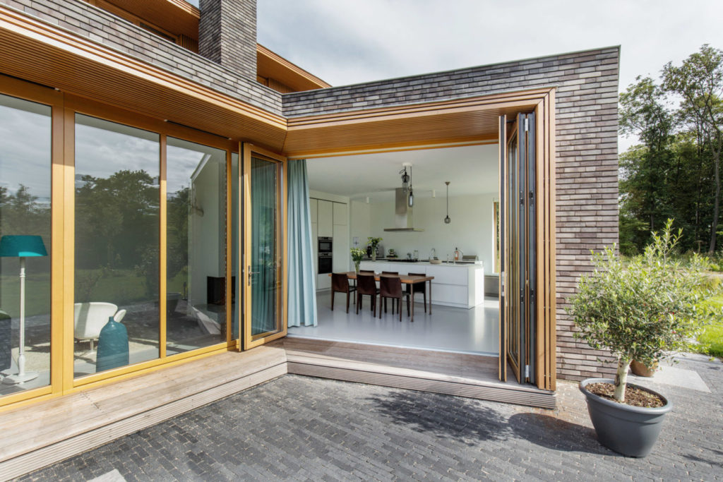 Solarlux Woodline houten vouwwand